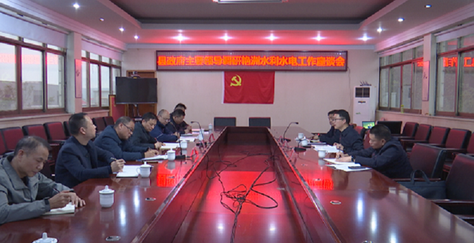 冷亮调研艳洲水利水电工作