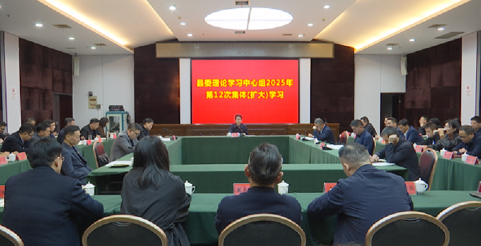 澧县县委理论学习中心组开展2025年第12次集体（扩大）学习