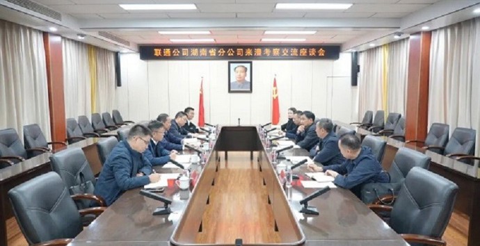 王启武会见中国联通湖南省公司考察团