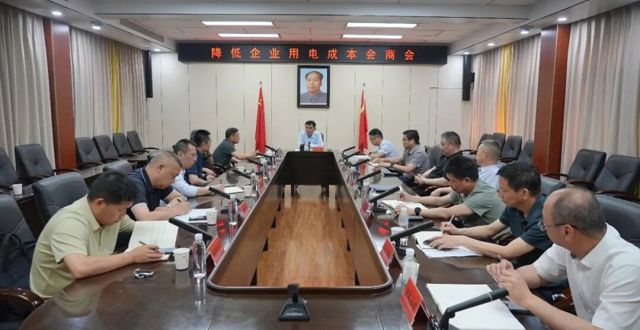 王启武主持召开降低企业用电成本会商会