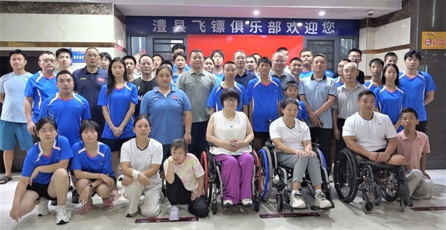 市残联来澧县集训基地慰问备战省残运会运动员