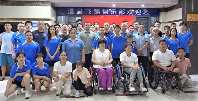 市残联来澧县集训基地慰问备战省残运会运动员